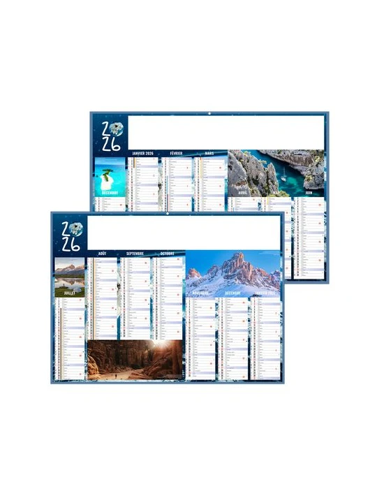 EXPEDITIONS 2026 - MIDI 430 x 335 mm - LEGER 400G - SANS MARQUAGE - 1 TROU EN TETE