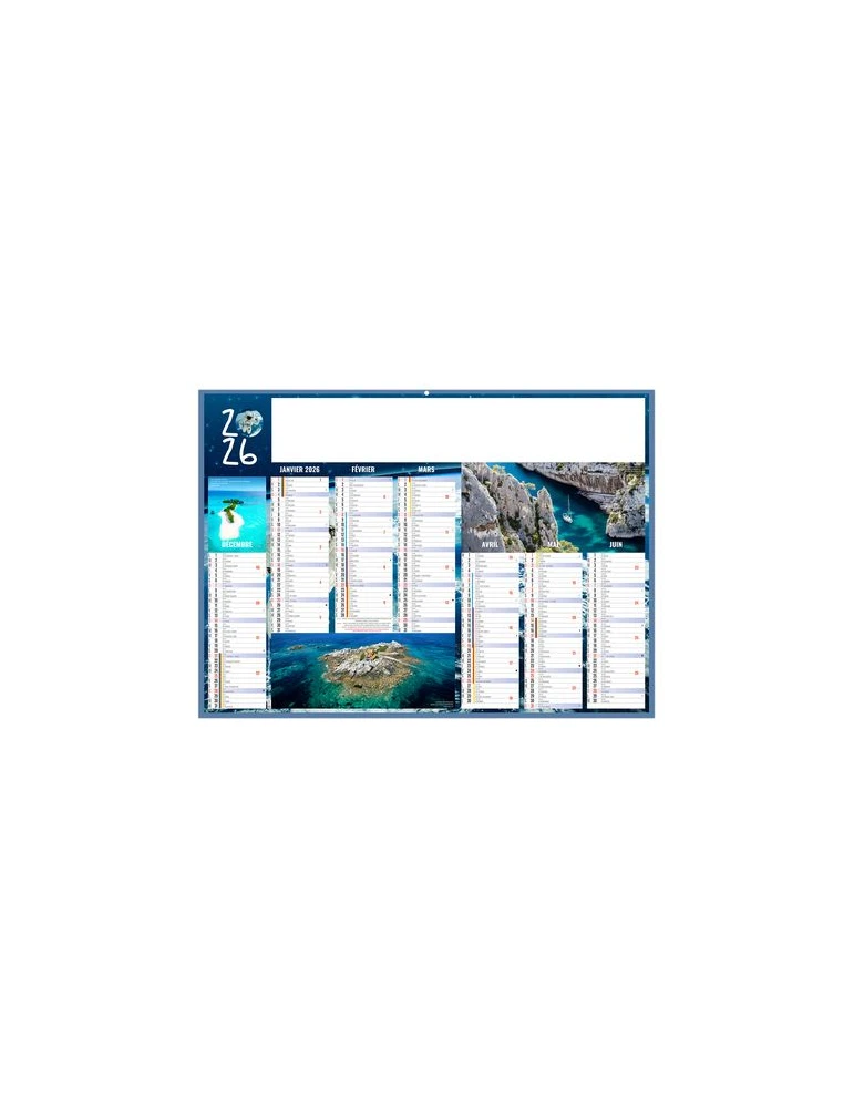 EXPEDITIONS 2026 - MIDI 430 x 335 mm - LEGER 400G - SANS MARQUAGE - 1 TROU EN TETE