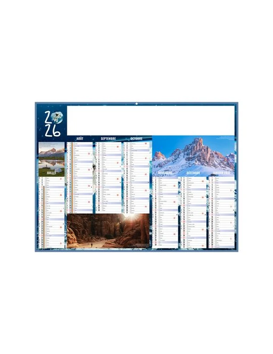 EXPEDITIONS 2026 - MIDI 430 x 335 mm - LEGER 400G - SANS MARQUAGE - 1 TROU EN TETE