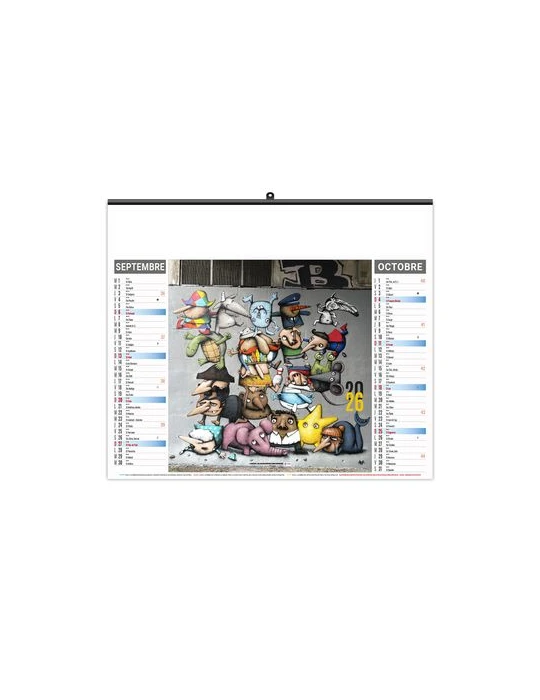 ILLUSTRE ECO - FRESQUES 2026 - SMALL 480 x 330 mm cadeau entreprise pas cher