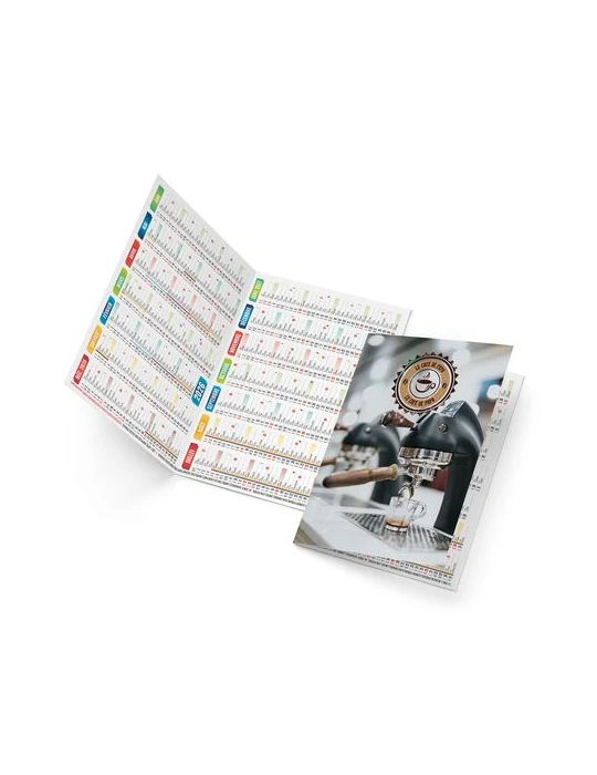 CALENDRIER DE POCHE CREATION 2026 - 110 x 156 mm - QUADRI RECTO VERSO - PAPIER 380g
