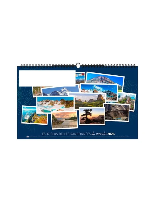 RANDONNÉES DU MONDE 2026 - XXL 620 x 360 mm - MARQUAGE 1 COULEUR goodies publicitaire événementiel