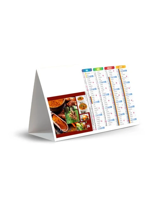 CHEVALET DE COMPTOIR - AROMES 2026 - QUADRI cadeau entreprise pas cher