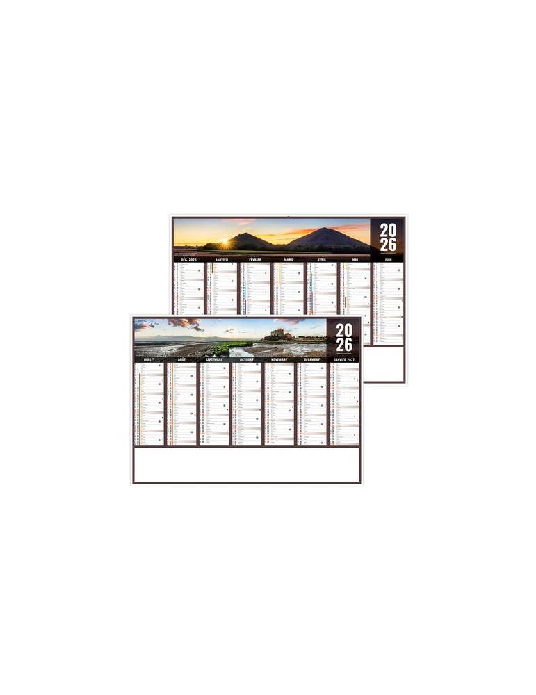 LIBERTE HAUTS DE FRANCE 2026 - MIDI 430 x 335 mm - LEGER 400G - SANS MARQUAGE - 1 TROU EN TETE