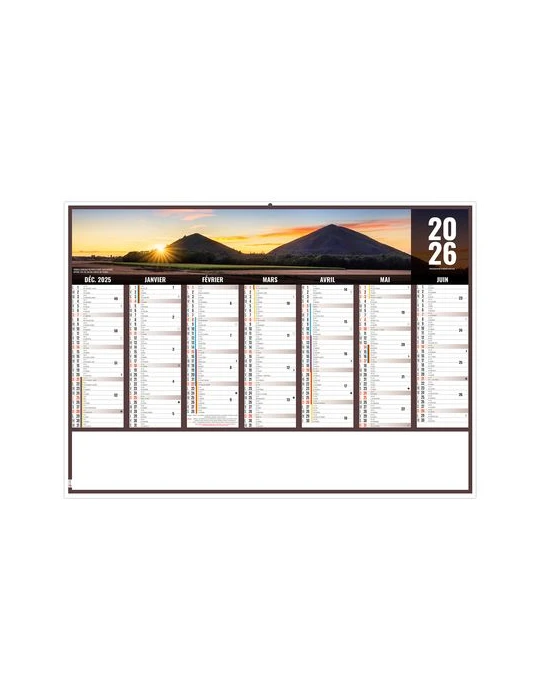 LIBERTE HAUTS DE FRANCE 2026 - MIDI 430 x 335 mm - LEGER 400G - SANS MARQUAGE - 1 TROU EN TETE livraison express 24h 48h