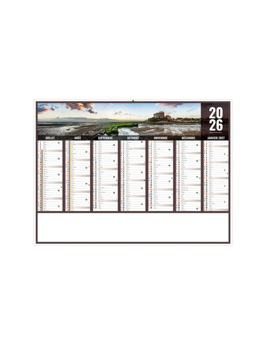 LIBERTE HAUTS DE FRANCE 2026 - MIDI 430 x 335 mm - LEGER 400G - SANS MARQUAGE - 1 TROU EN TETE personnalisation rapide en France