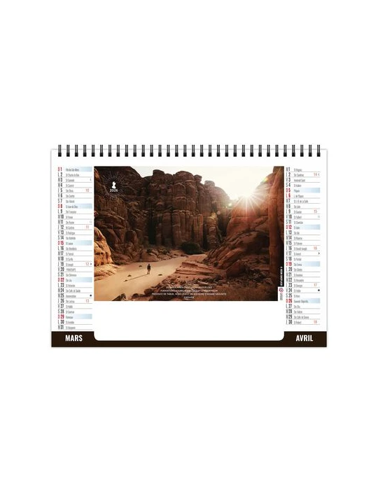 CHEVALET STANDARD 7F - INTEGRAL 2026 - QUADRI cadeau entreprise pas cher