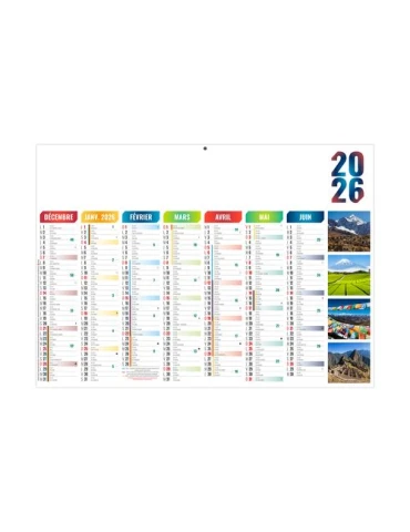 ALEXANDRE 2026 - MIDI 430 x 335 mm - LEGER 400G - SANS MARQUAGE - 1 TROU EN TETE 2