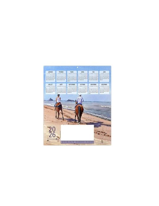 ESTAMPE - AMELIE 2026 - CARRE 325 X 350 mm - QUADRI personnalisable avec votre logo