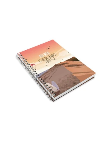 AGENDA SCRIPT BOOK 2026 - 226 x 298 mm - SPIRALE BLANCHE - COUVERTURE PELLICULAGE BRILLANT 2