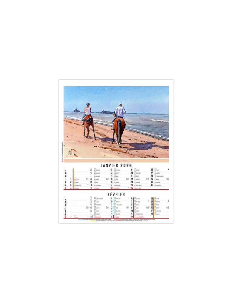 ZOE 2026 - 6 FEUILLETS - BLOC SEUL SANS MARQUAGE