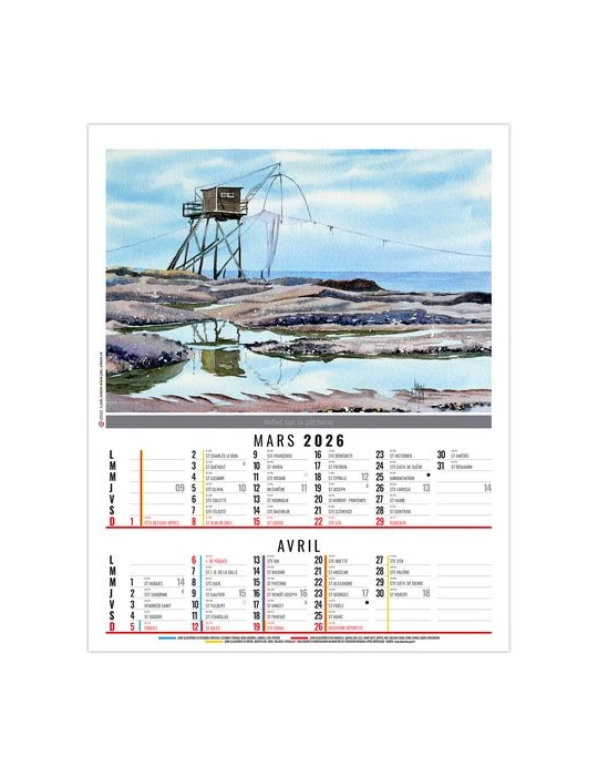 ZOE 2026 - 6 FEUILLETS - BLOC SEUL SANS MARQUAGE