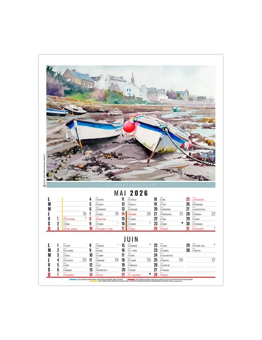 ZOE 2026 - 6 FEUILLETS - BLOC SEUL SANS MARQUAGE