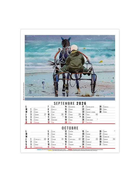 ZOE 2026 - 6 FEUILLETS - BLOC SEUL SANS MARQUAGE