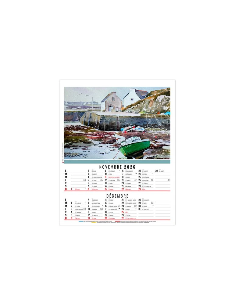 ZOE 2026 - 6 FEUILLETS - BLOC SEUL SANS MARQUAGE