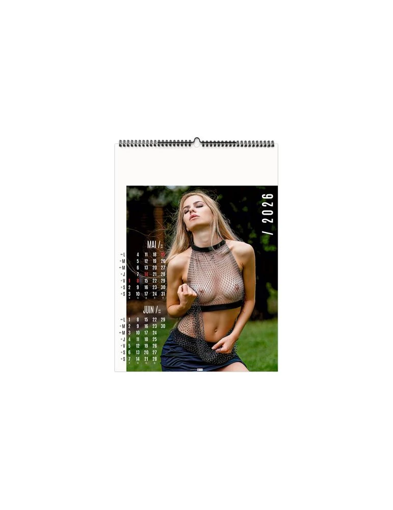 TENTATION 2026 - 6 FEUILLETS - RELIURE BAGUETTE - SANS MARQUAGE nombre de pages : 14 pages goodies entreprise design