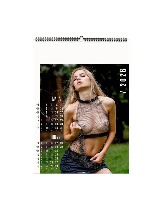 TENTATION 2026 - 6 FEUILLETS - RELIURE BAGUETTE - SANS MARQUAGE nombre de pages : 14 pages goodies entreprise design