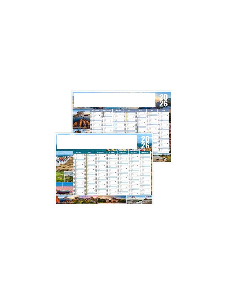 JULIEN 2026 - MIDI 430 x 335 mm - LEGER 400G - SANS MARQUAGE - 1 TROU EN TETE