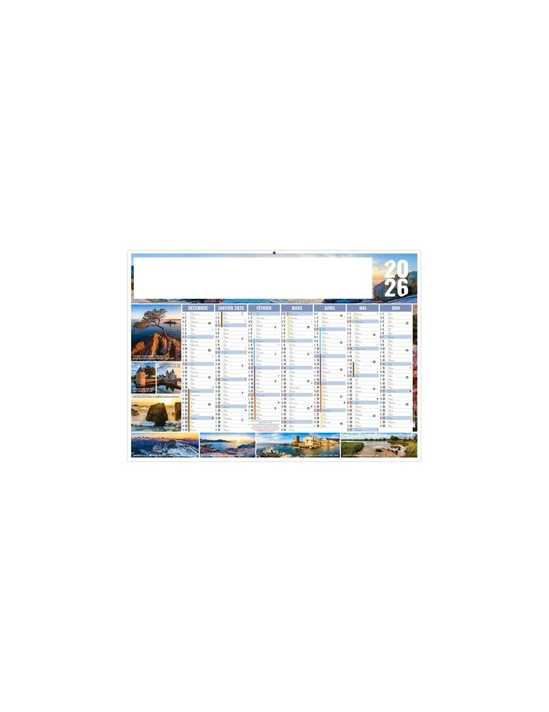 JULIEN 2026 - MIDI 430 x 335 mm - LEGER 400G - SANS MARQUAGE - 1 TROU EN TETE livraison express 24h 48h