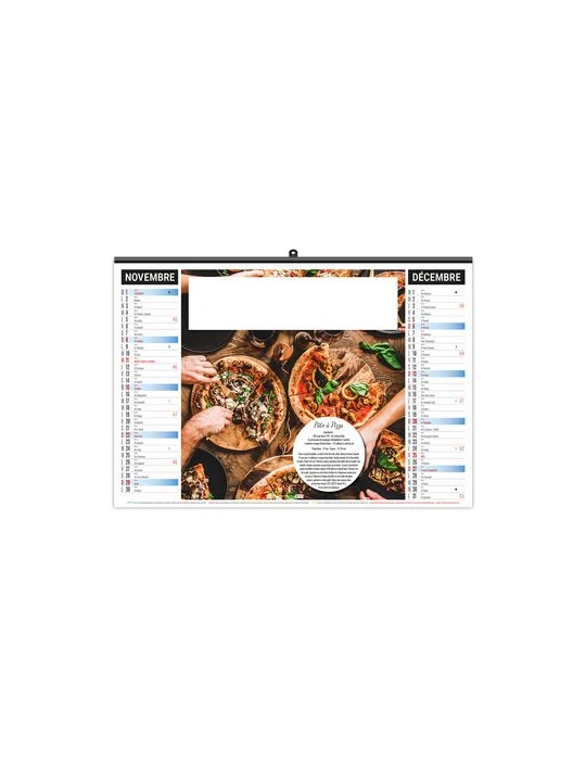 ILLUSTRE ECO - RECETTES 2026 - XXL 480 x 420 mm cadeau client original