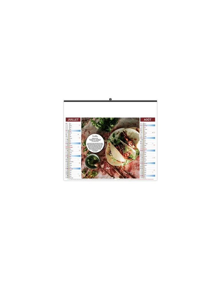 ILLUSTRE ECO - RECETTES 2026 - XXL 480 x 420 mm goodies publicitaire durable