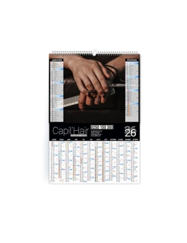 2 EN 1 CREATION 2026 - XXL 474 x 700 mm - MARQUAGE QUADRI