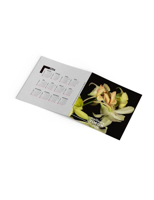 CARTE DE VOEUX - INVISIBLE 2026  AVEC ENVELOPPE - SANS MARQUAGE