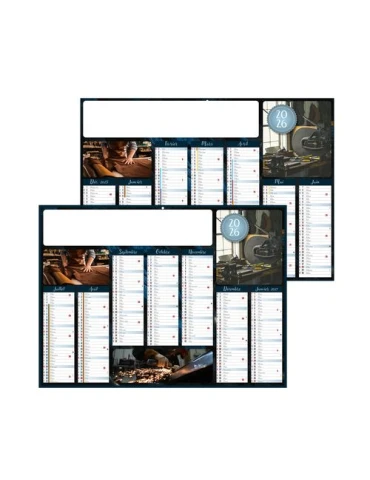 METAL 2026 - MIDI 430 x 335 mm - LEGER 400G - SANS MARQUAGE - 1 TROU EN TETE