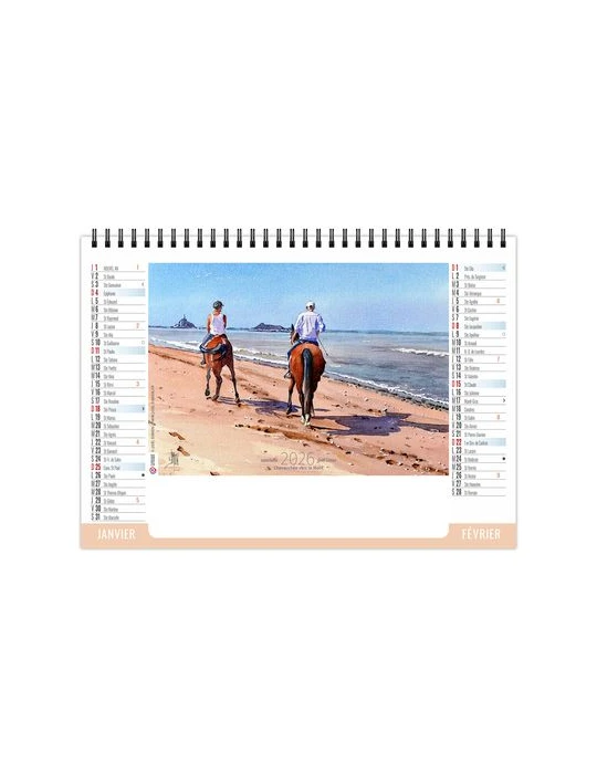 CHEVALET STANDARD 7F - LITTORAL 2026 - QUADRI personnalisable avec votre logo