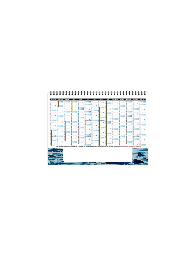 CHEVALET STANDARD 7F - LITTORAL 2026 - QUADRI objet promotionnel éco-responsable