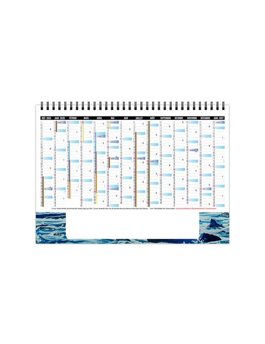 CHEVALET STANDARD 7F - LITTORAL 2026 - QUADRI objet promotionnel éco-responsable