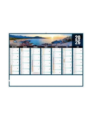 LIBERTE CORSE 2026 - MIDI 430 x 335 mm - LEGER 400G - SANS MARQUAGE - 1 TROU EN TETE 2