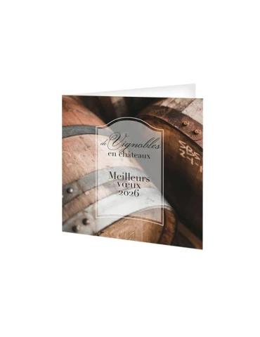 CARTE DE VOEUX - CAVE 2026  AVEC ENVELOPPE - SANS MARQUAGE