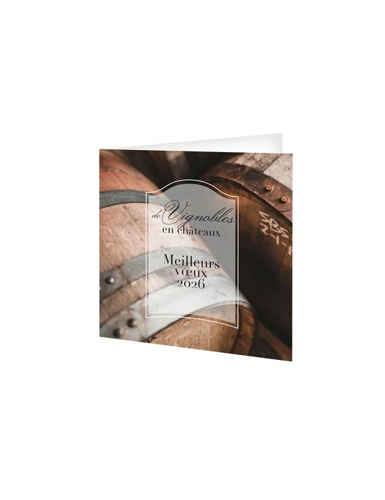 CARTE DE VOEUX - CAVE 2026  AVEC ENVELOPPE - SANS MARQUAGE