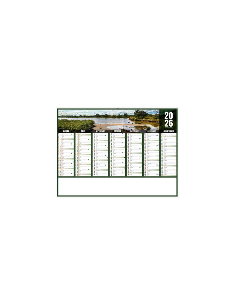 LIBERTE CENTRE-VAL-DE-LOIRE 2026 - MIDI 430 x 335 mm - LEGER 400G - SANS MARQUAGE - 1 TROU EN TETE personnalisation rapide en Fr