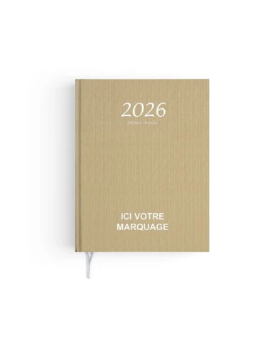 AGENDA EMBOITE KRAFT 2026 - MINI 90 x 165 mm - SANS MARQUAGE 2
