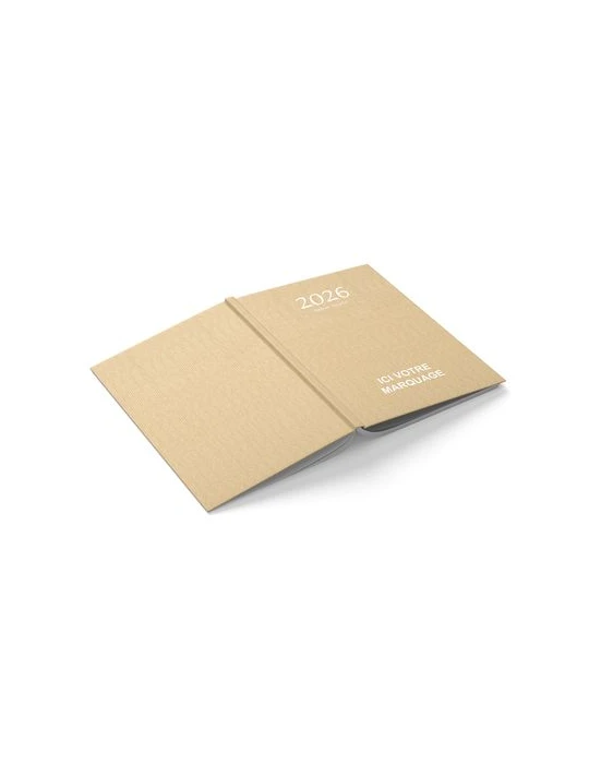 AGENDA EMBOITE KRAFT 2026 - MINI 90 x 165 mm - SANS MARQUAGE