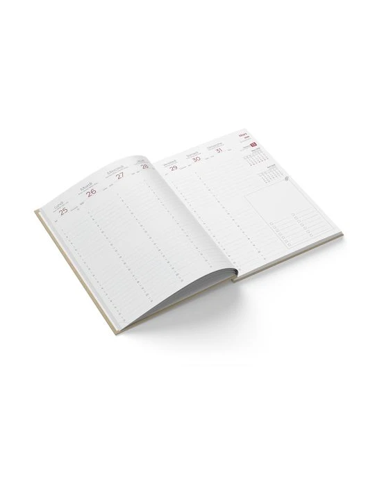 AGENDA EMBOITE KRAFT 2026 - MINI 90 x 165 mm - SANS MARQUAGE