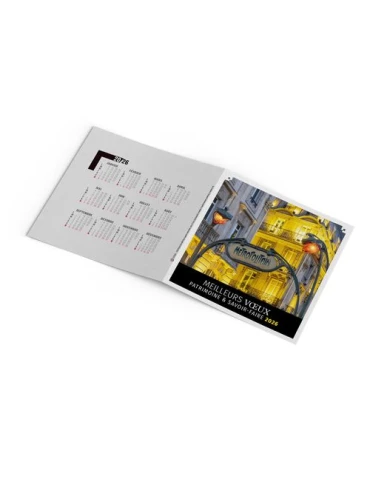 CARTE DE VOEUX - TRESOR 2026  AVEC ENVELOPPE - SANS MARQUAGE 2