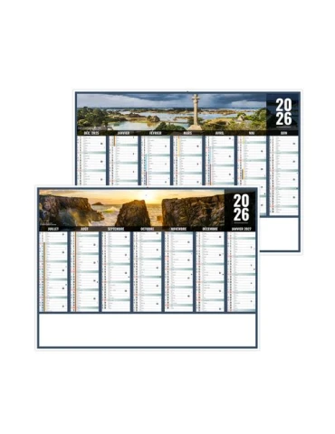 LIBERTE BRETAGNE 2026 - MIDI 430 x 335 mm - LEGER 400G - SANS MARQUAGE - 1 TROU EN TETE
