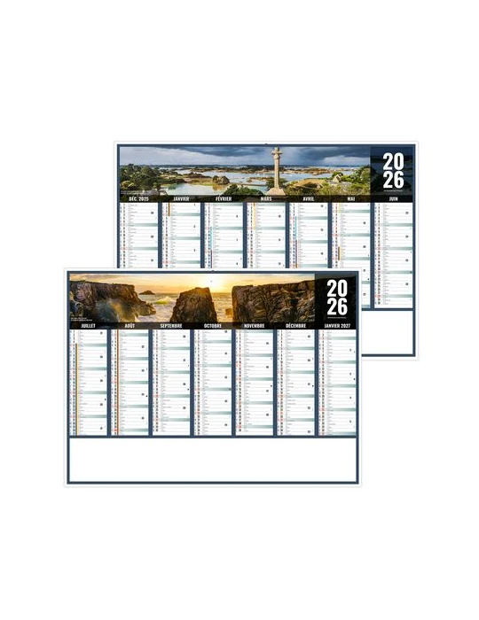 LIBERTE BRETAGNE 2026 - MIDI 430 x 335 mm - LEGER 400G - SANS MARQUAGE - 1 TROU EN TETE