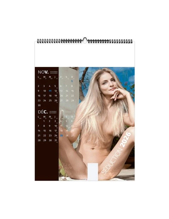 SÉDUCTION 2026 - 6 FEUILLETS - RELIURE BAGUETTE - SANS MARQUAGE nombre de pages : 14 pages goodies personnalisé en stock