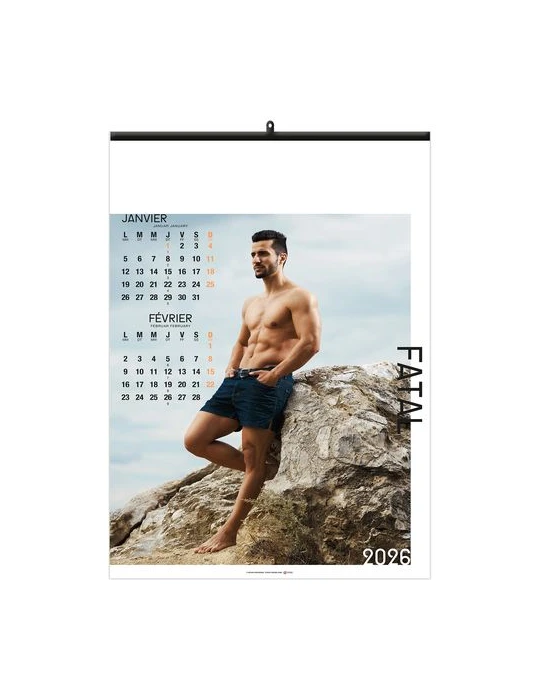 FATAL 2026 - 6 FEUILLETS - RELIURE BAGUETTE - SANS MARQUAGE nombre de pages : 12 pages objet promotionnel éco-responsable