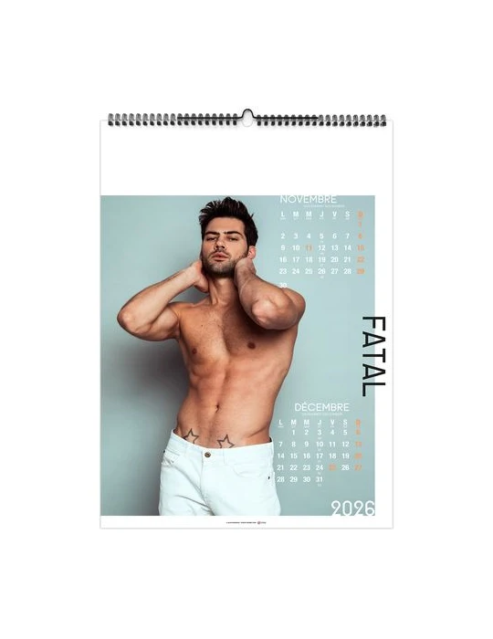 FATAL 2026 - 6 FEUILLETS - RELIURE BAGUETTE - SANS MARQUAGE nombre de pages : 12 pages goodies personnalisé en stock