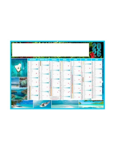 EXOTIC 2026 - MIDI 430 x 335 mm - LEGER 400G - SANS MARQUAGE - 1 TROU EN TETE 2