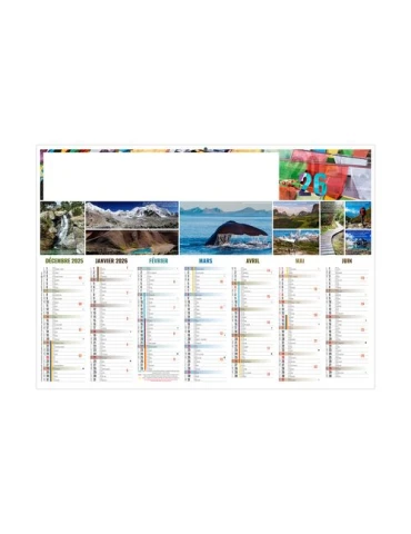 BARNABE 2026 - MIDI 430 x 335 mm - LEGER 400G - SANS MARQUAGE - 1 TROU EN TETE 2