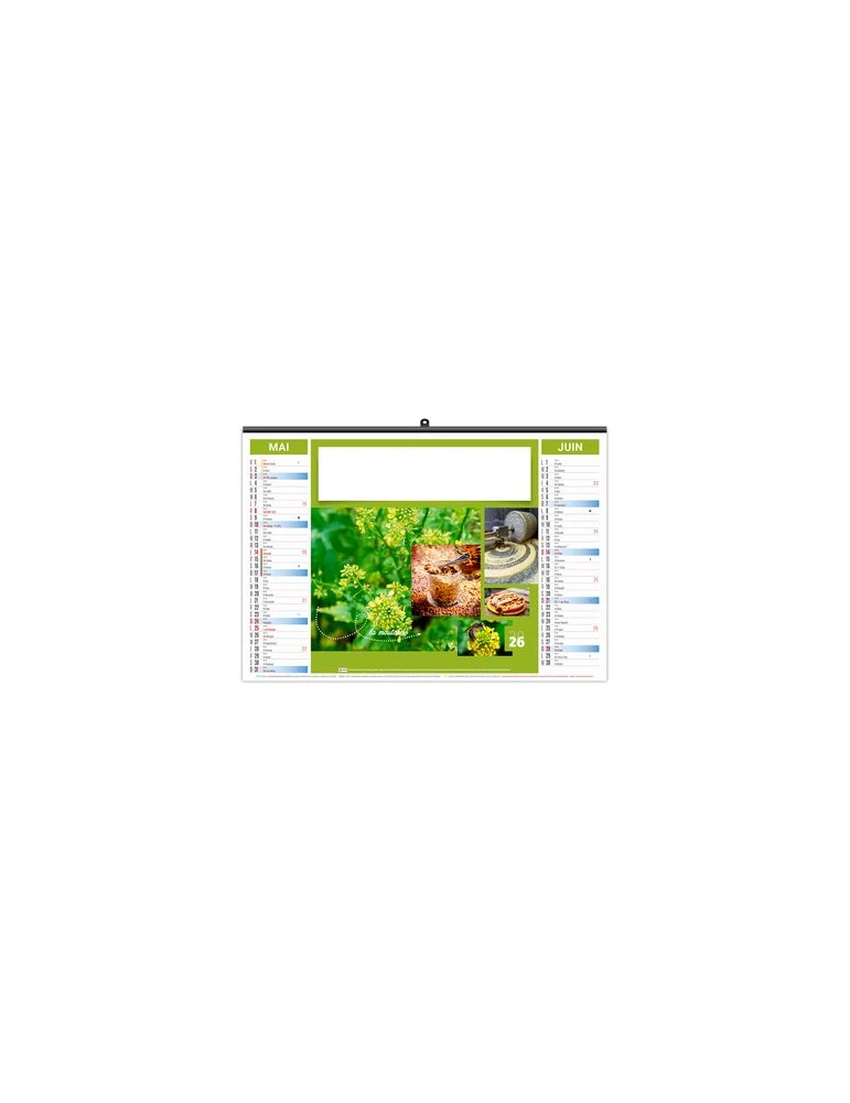 ILLUSTRE ECO - HERBES 2026 - SMALL 480 x 330 mm objet promotionnel éco-responsable