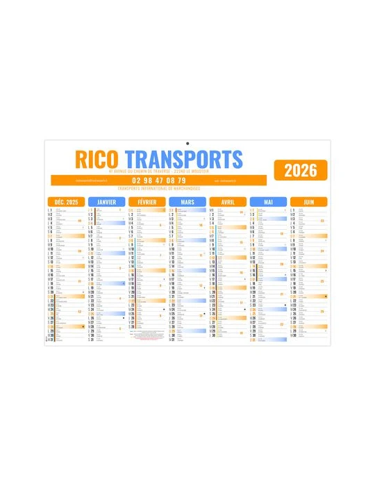 GAMECO COULEURS 2026 - MICRO 210 x 155 mm - LEGER 400G - MARQUAGE QUADRI - PAS DE TROU personnalisable avec votre logo