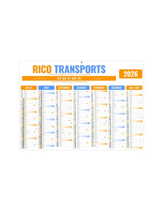 GAMECO COULEURS 2026 - MICRO 210 x 155 mm - LEGER 400G - MARQUAGE QUADRI - PAS DE TROU cadeau entreprise pas cher