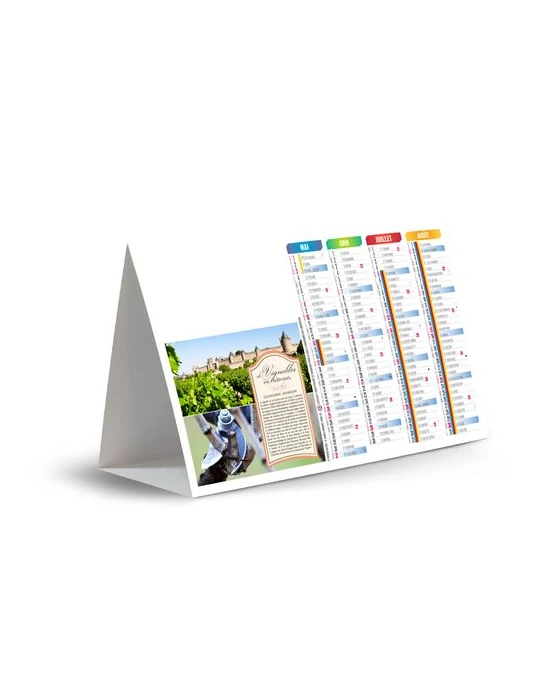 CHEVALET DE COMPTOIR - CEP DE VIGNE 2026 - QUADRI cadeau entreprise pas cher